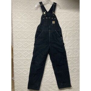 Carhartt 125th Anniversary Men 34x30 R02 BLK Double Knee Overalls Made In USA